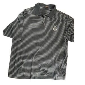 Marbas St Andrews Links Golf Polo Shirt Striped Short Sleeve Made‎ in Italy sz L